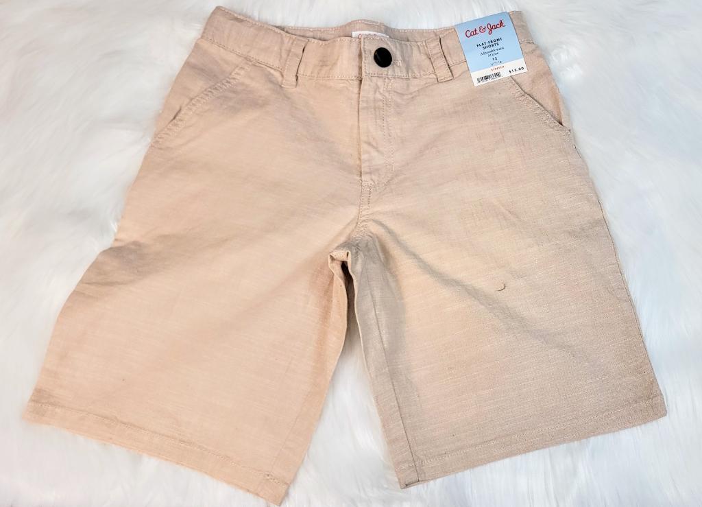 Cat and Jack Flat-Front Adjustable Waist Shorts