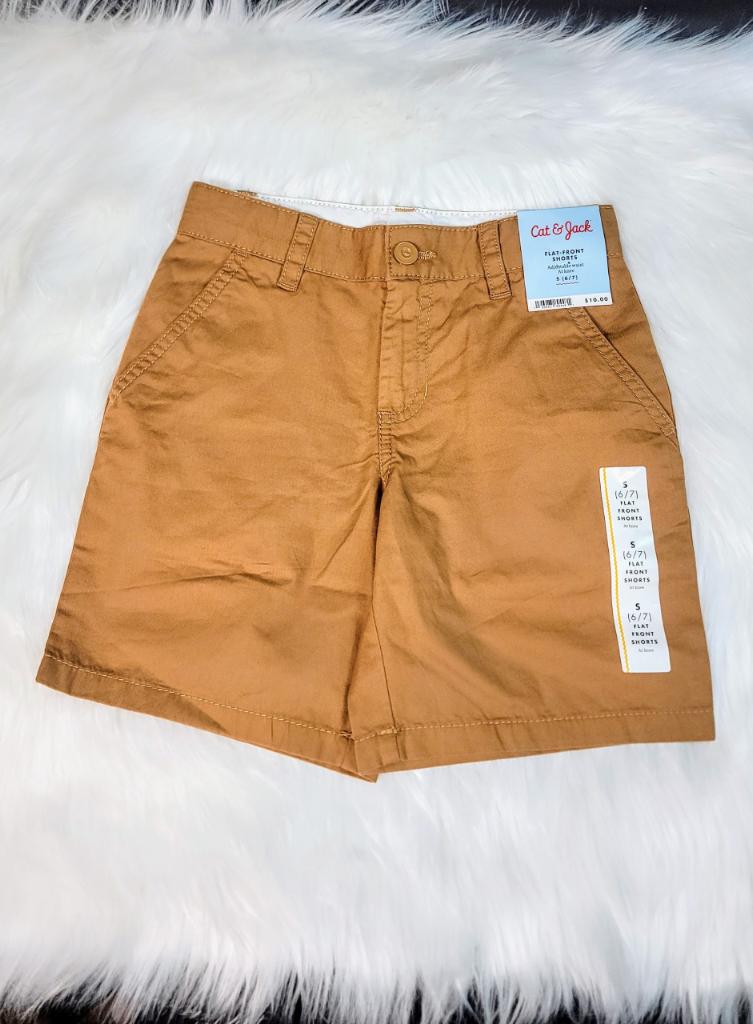 Cat and Jack Flat-Front Adjustable Waist Shorts