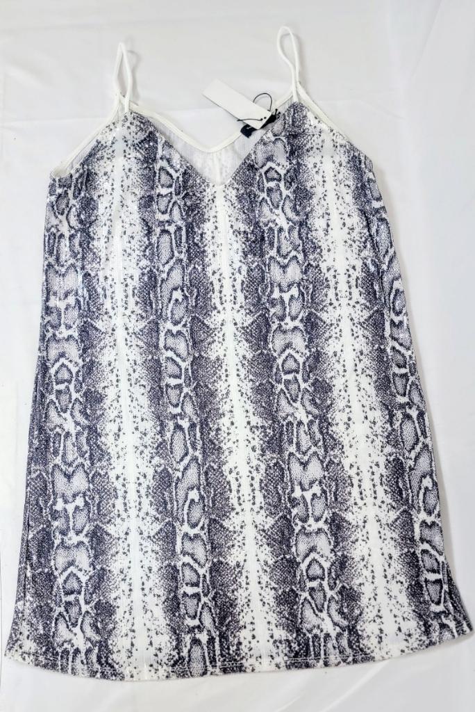 Young at Heart Los Angeles Snake Print Sequence Party Dress