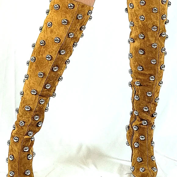 Privileged thigh high boots