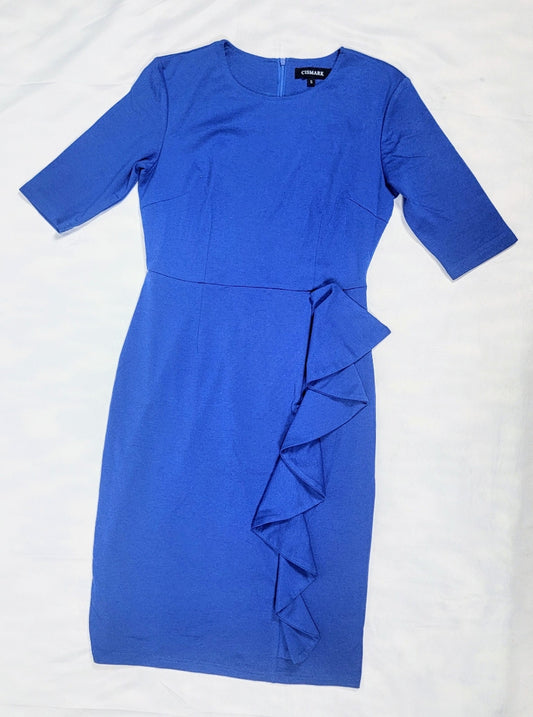 Women's Small Blue 3/4 Sleeve Dress