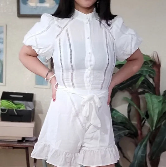 Fashion Nova White Romper